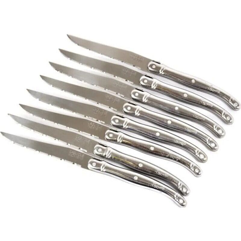 LOT DE 12  Couteau à steak LAGUIOLE en inox  COUTEAU DE TABLE