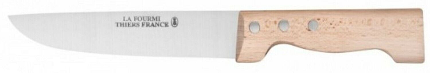 COUTEAU DU BOUCHER  20 cm  PROFESSIONNEL LA FOURMI LAME 20 CM EN CARBONE MANCHE BOIS
