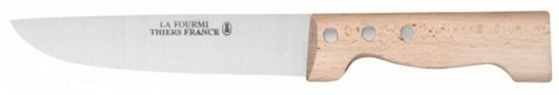 COUTEAU DU BOUCHER  17 cm  PROFESSIONNEL LA FOURMI LAME 17 CM EN CARBONE MANCHE BOIS