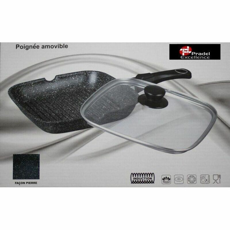 GRILL A VIANDE 24 X 24 FACON PIERRE PRADEL MANCHE AMOVIBLE