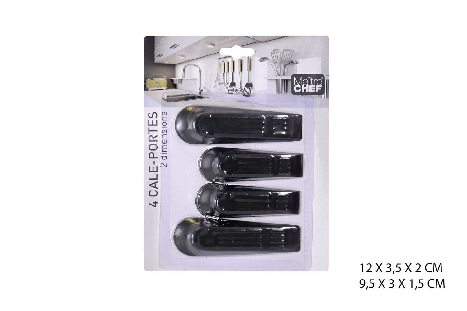 Cale de porte Bloque Porte  Butée Sécurité  Lot de 4