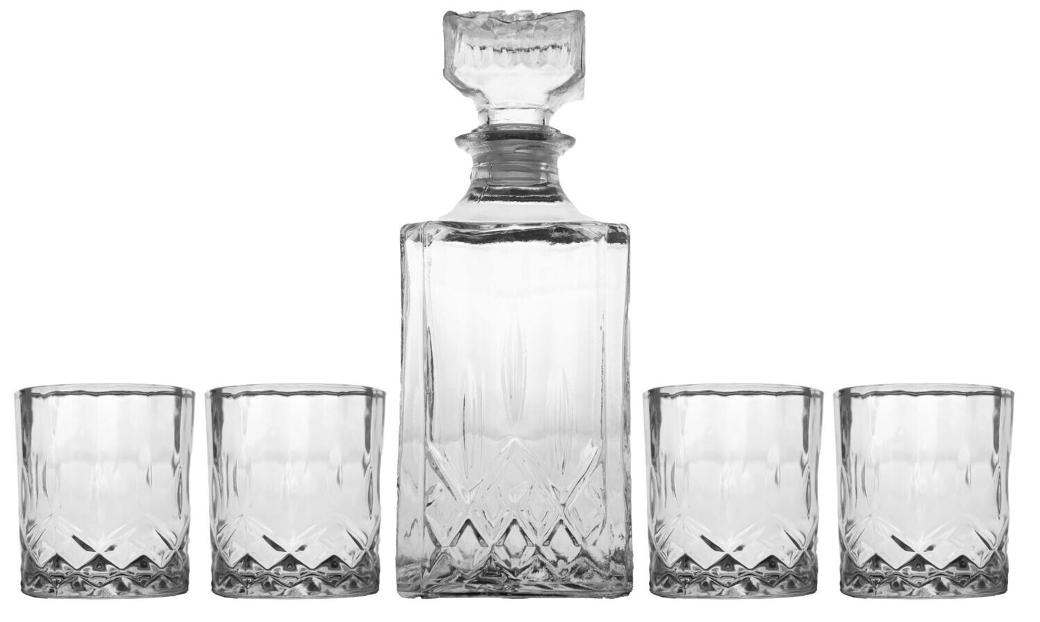 SERVICE A WHISKY 4 VERRES + BOUTEILLE
