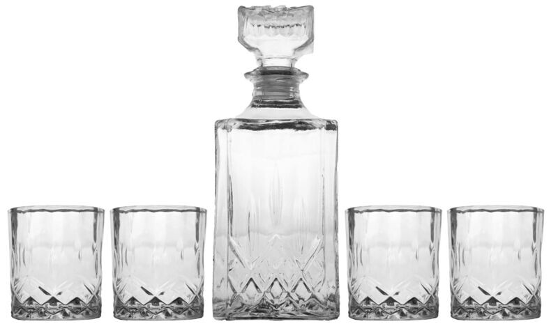 SERVICE A WHISKY 4 VERRES + BOUTEILLE