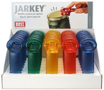 Ouvre-Bocal Jarkey , Ouvre Bocaux, Ouvre-Boîte, Plastique, 1 piece  Vendu par 30 pièces