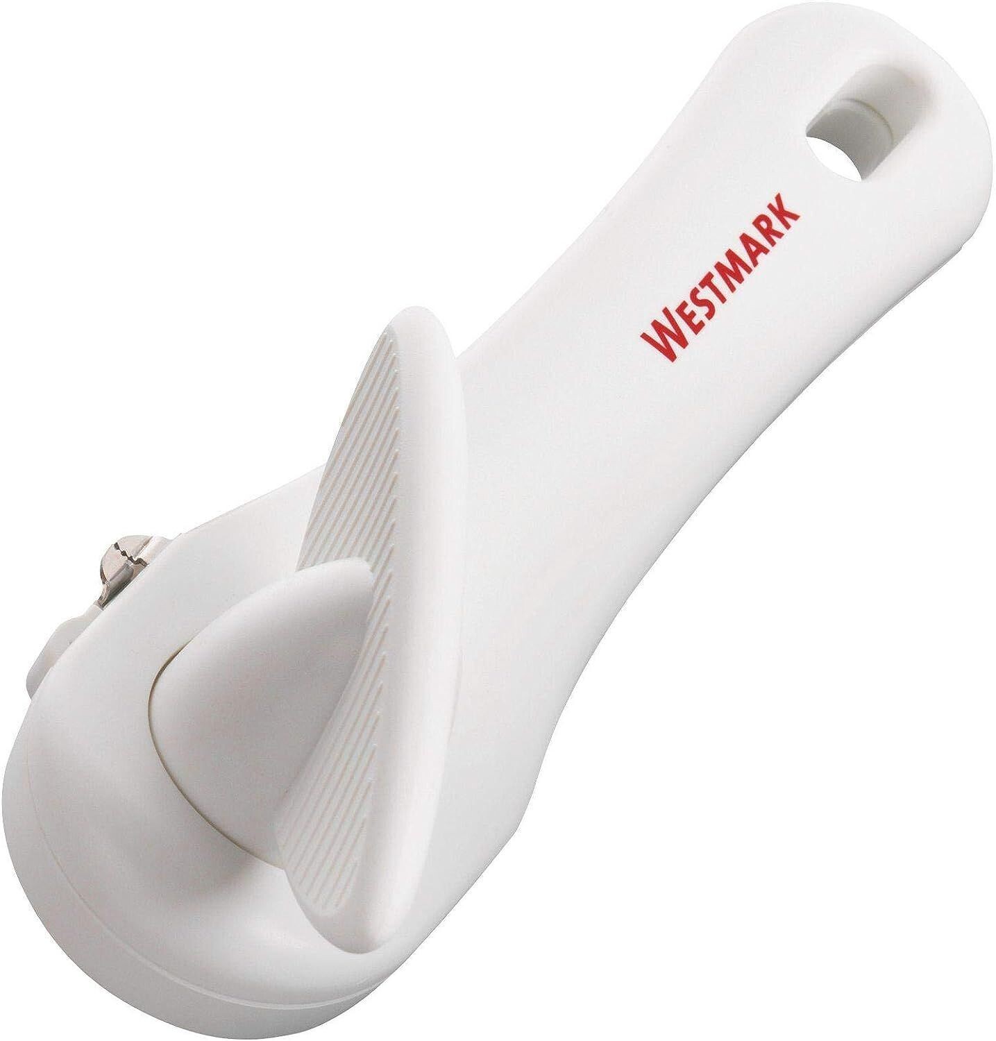 Westmark Ouvre-Boîte de Sécurité, Avec Pince, Longueur : 18cm, Acier Inoxydable/Plastique, Klu, Blanc, 10332260
