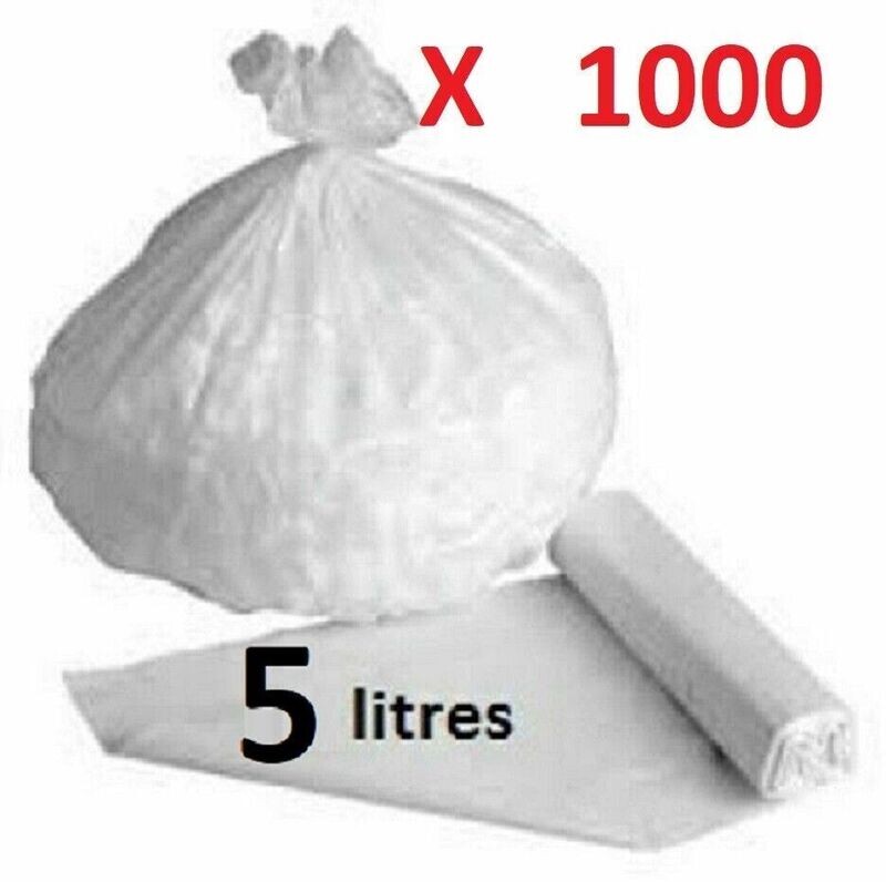 SAC 5L BLANC (x 1000) sac a crotte de chien