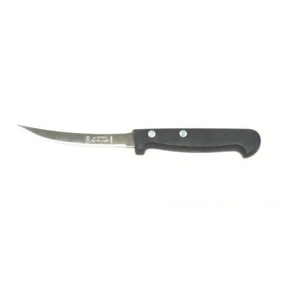 COUTEAU A TOMATE CRANTE MANCHE NOIR  19 CM LA FOURMI INOX MADE IN FRANCE