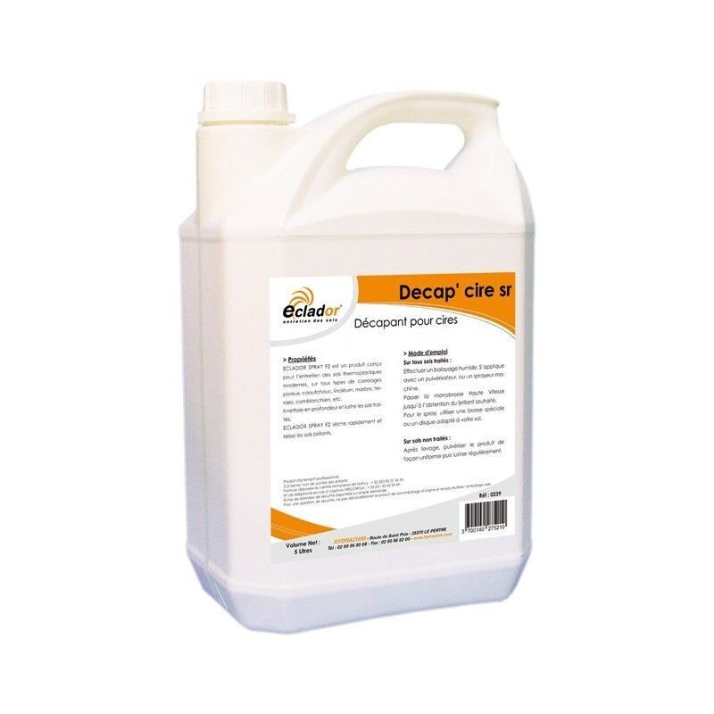 Décapant cire ECLADOR - bidon de 5L