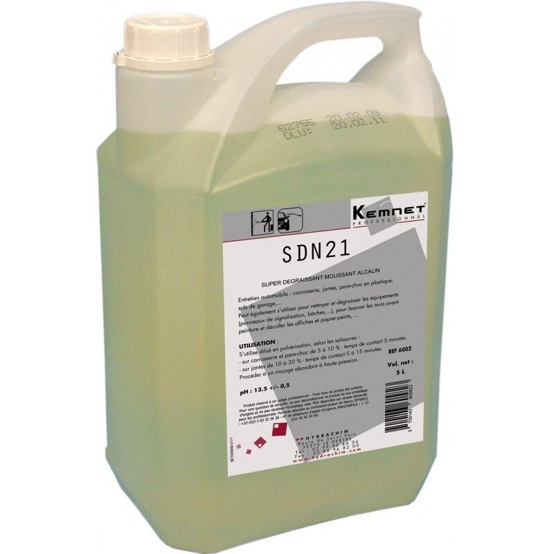 Dégraissant alcalin SDN 21 - bidon de 5L KEMNET