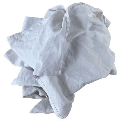 Chiffon d'essuyage blanc coton - B1 - carton de 10kg