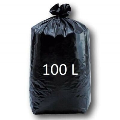 Sac poubelle 100L standard - 853 - 820x860 - 8 rouleaux de 25 - carton de 200  Epaisseur : 40 microns