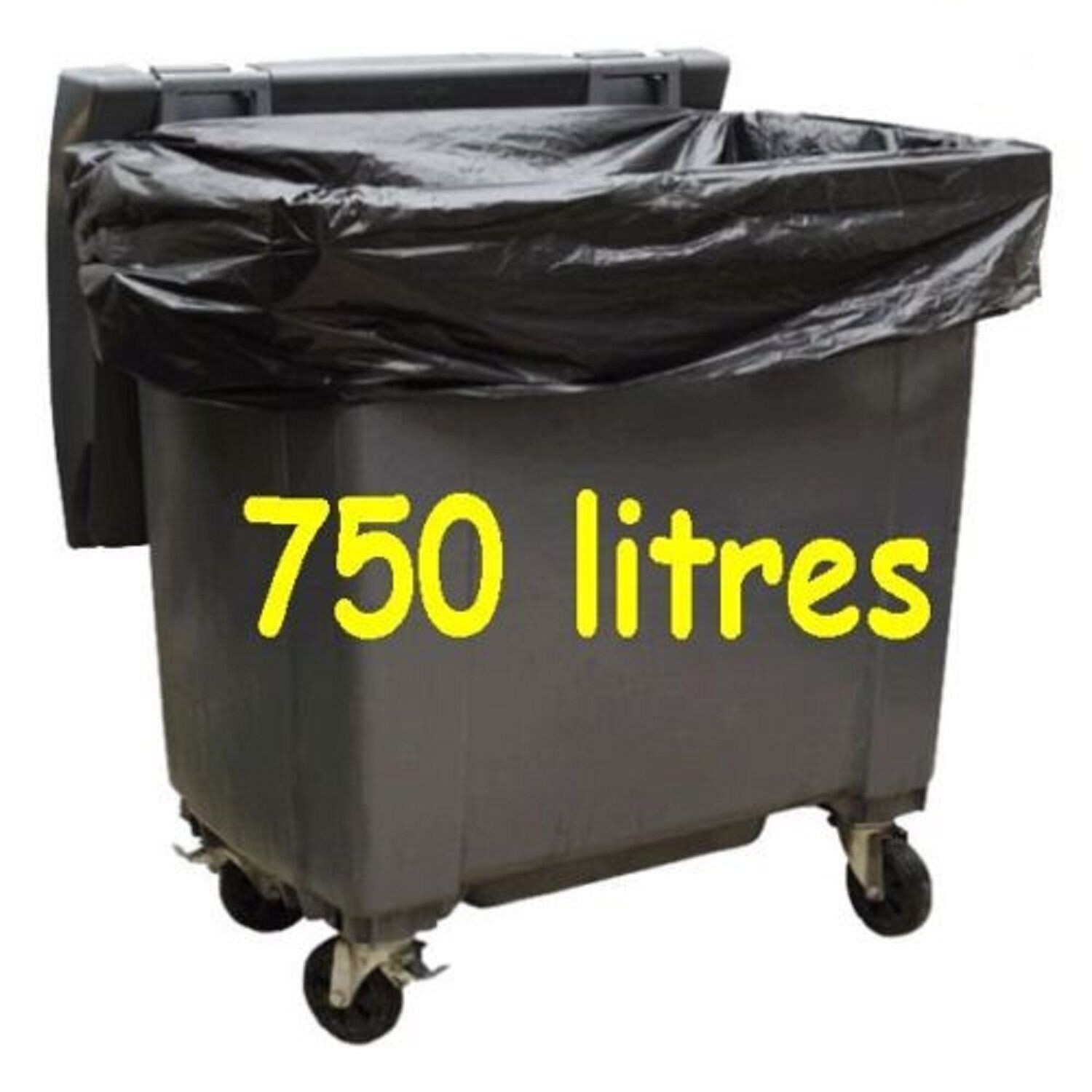 Housse conteneur 750L BD - 751 - carton de 50 EPAISSEUR 40 microns sac poubelle