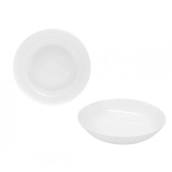 ASSIETTE BLANCHE 21 CM  CALOTTE CREUSE  REF 30265