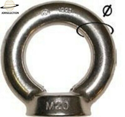 Anneau de levage femelle DIN 580 zingué CMU de 60 a 6100 Kg AU CHOIX