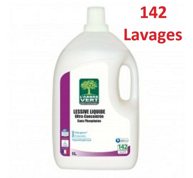 LESSIVE LINGE 142 LAVAGES  " ARBRE VERT " Super PRODUIT !!!! PROFESSIONEL