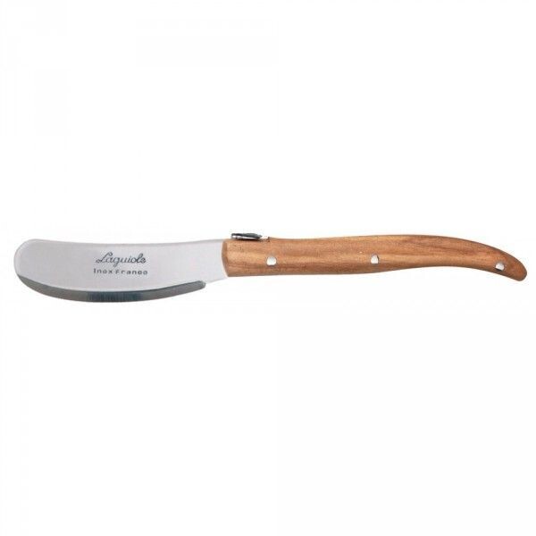 Couteau A BEURRE Manche bois   OLIVIER LAGUIOLE INOX REF 10545OL  LA FOURMI