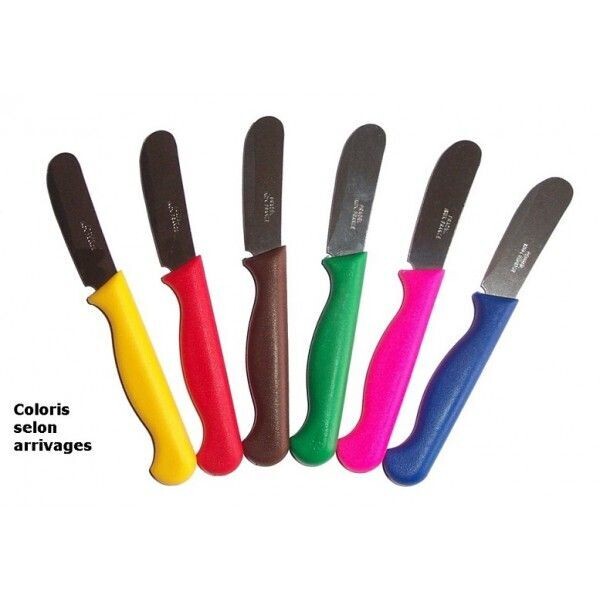 Couteau A BEURRE MANCHE PLASTIQUE  COULEURS ASSORTIES LA PIECE