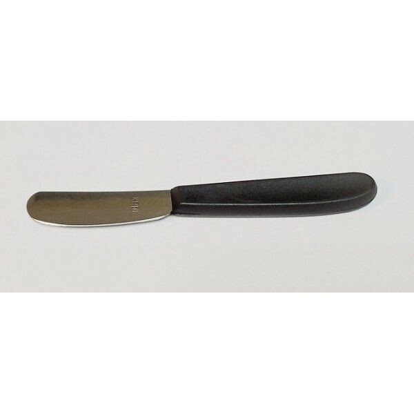 COUTEAU A  BEURRE LAME  INOX MANCHE NOIR SPECIALE LAVE VAISSELLE  FRANCE LA PIECE