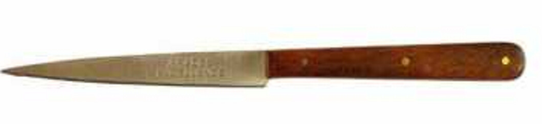 PRADEL EXELLENCE Couteau A SAIGNER Couteau Tue Coq Manche Bois 3 Rivets REF 3107