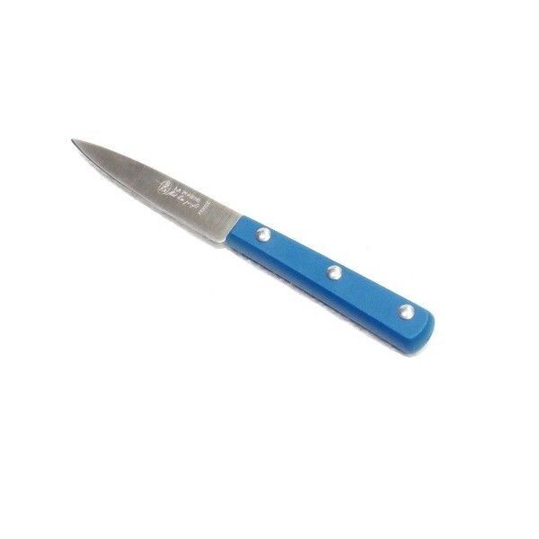 COUTEAU OFFICE  LA FOURMI ABS COULEUR BLEU LAME  INOX 1 /2 SOIE 10 CM BLEU REF 600615