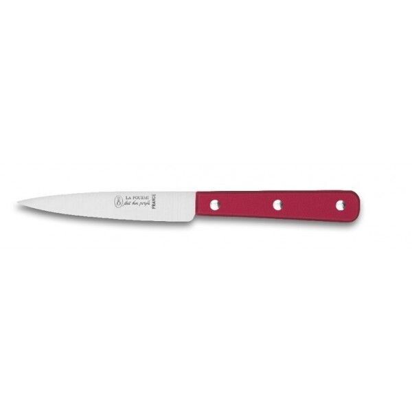 COUTEAU OFFICE  LA FOURMI ABS MANCHE BOIS SPACIELLI LAME  INOX 1 /2 SOIE 10 CM REF 10030