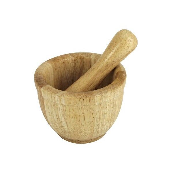 MORTIER  + PILON MATIERE BAMBOU  DIAMETRE 12 CM REF 9430