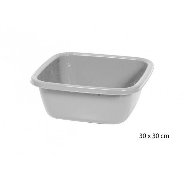 BASSINE 34 X 34 CM   CARREARGENT  EN 
PLASTIQUE