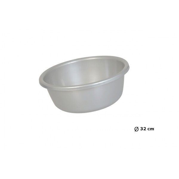 BASSINE ⌀ 32  CM   RONDE GRISE  EN 
PLASTIQUE