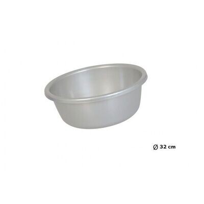BASSINE ⌀ 32  CM   RONDE GRISE  EN 
PLASTIQUE