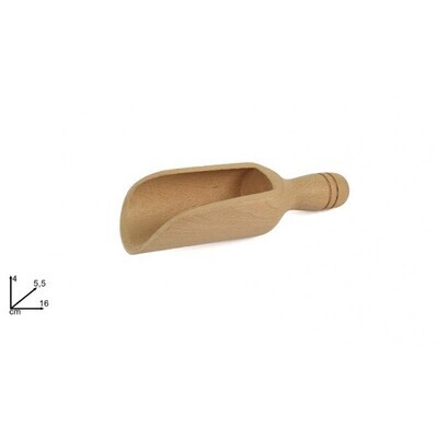 PELLE A SEL & PELLE  A EPICES  17  CM  EN BOIS DE HETRE