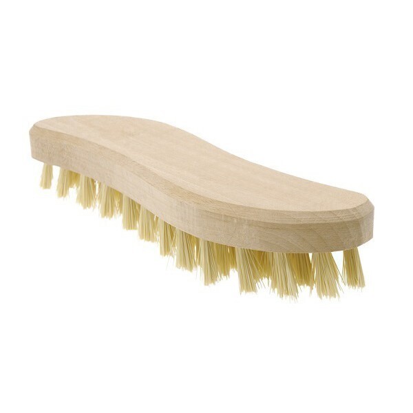 Brosse à linge ergonomique en bois (forme violon) 20 cm  BROSSE   BOIS 20 CM