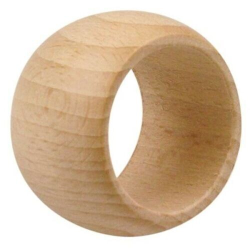 ROND de SERVIETTE EN Bois CHARME NATUREL DIAM 55 MM HT 40 MM + EPAIS