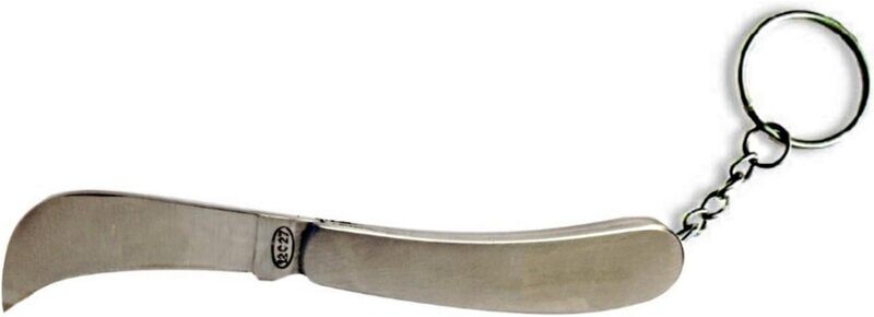 PORTE CLE COUTEAU SERPETTE INOX PLIANT