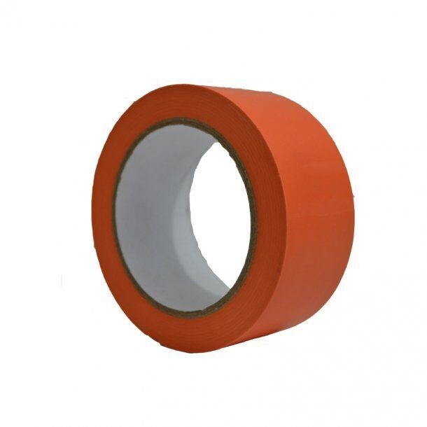 Ruban adhésif de chantier  LARGEUR  75 mm	X  33 METRES orange