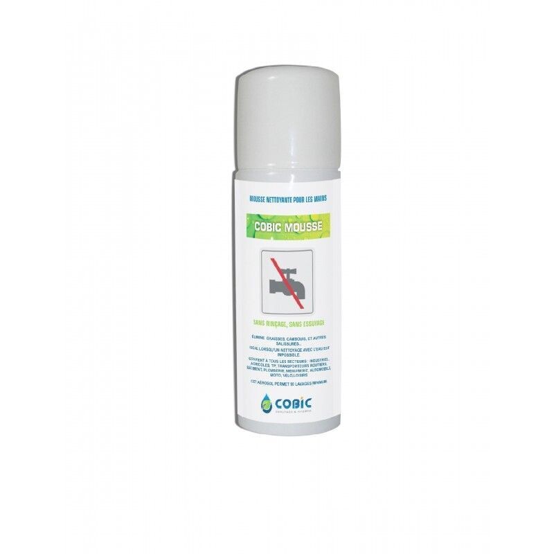 Mousse nettoyante sans rinçage 150ml - COBIC MOUSSE - COBS1745 -  1 FLACON