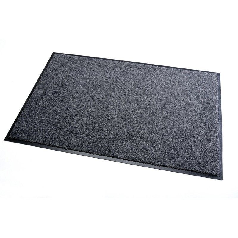 Tapis 40 x 60 cm  anti-poussière gris TAPIS  GRAND PASSAGE