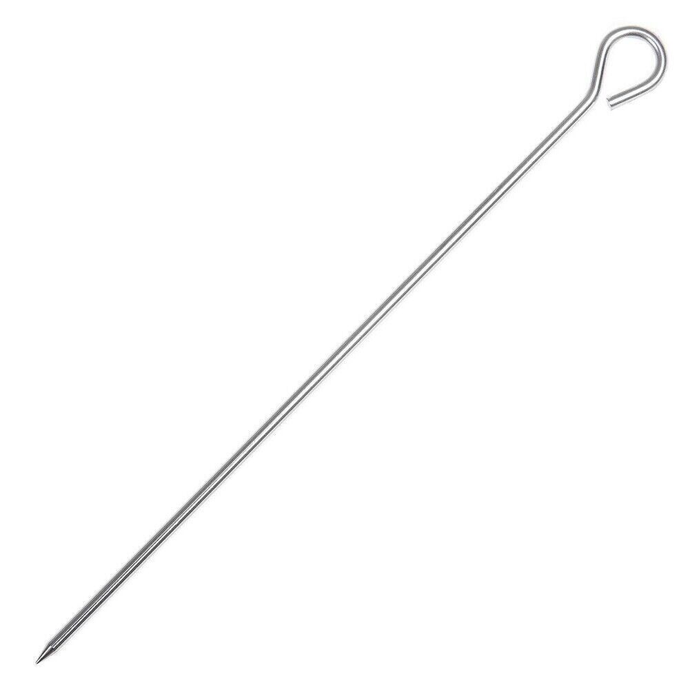 Brochettes INOX   30 CM  Lot de 6 Piques