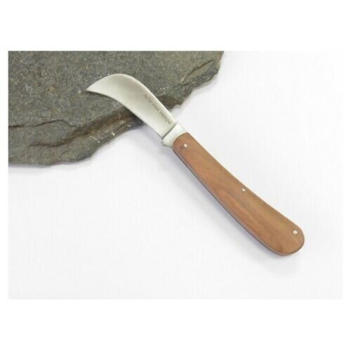 COUTEAU  SERPETTE  PLIANT MANCHE  BOIS COUTEAU DE POCHE