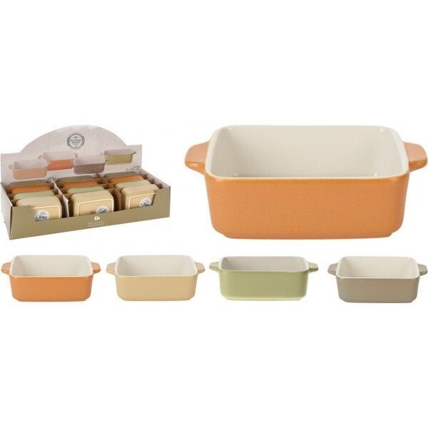 PLAT A FOUR 15 X 10 X 4 CM EN PORCELAINE REF 7226 LOT DE  4  COUEURS ASSORTIES