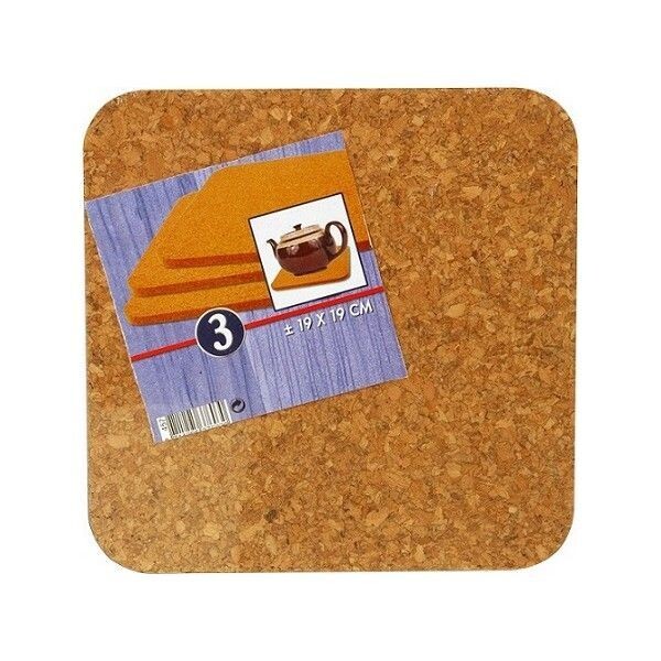 DESSOUS DE PLAT 19 X 19 X 0.6 CM EN LIEGE  8511
