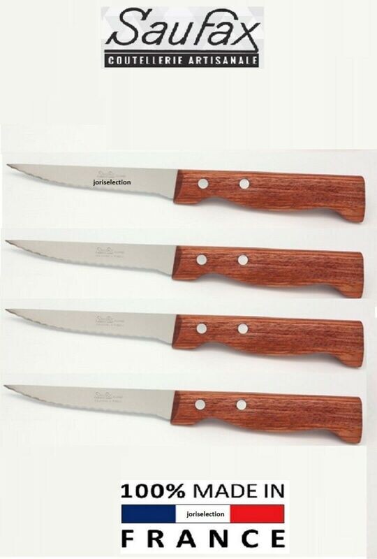 LOT DE 4 couteau COTE A L'OS couteau a  steak couteau office micro denté