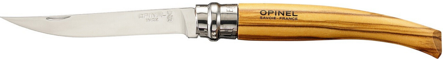 OPINEL Couteau EFFILE N°12 manche en bois D'OLIVIER + GAINE