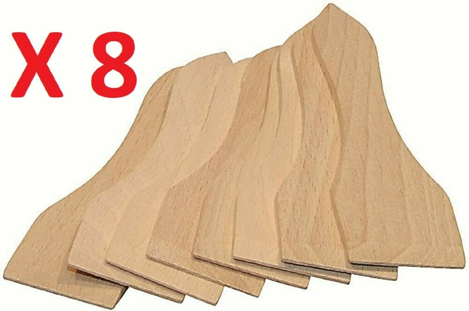 SPATULE A RACLETTE EN BOIS DE HÊTRE 13 cm LOT DE 8 SPATULES