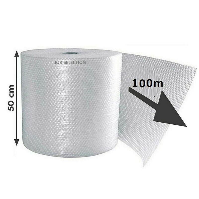 ROULEAU DE FILM A BULLE D'AIR - 50 CM x 100 METRES IDÉAL POUR LA PROTECTION -