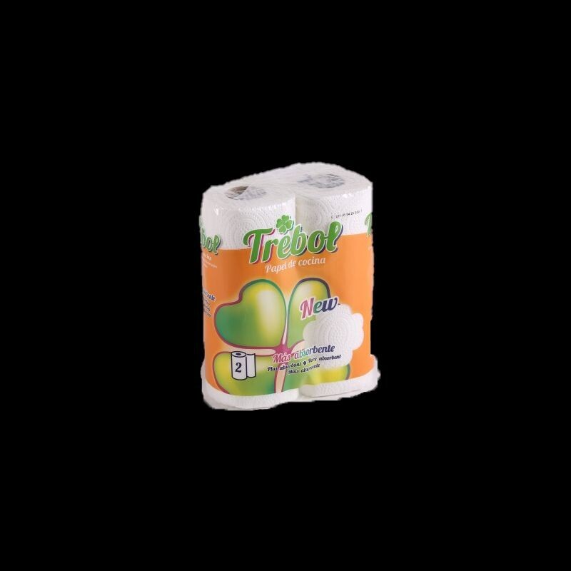 Essuie-tout pure ouate 2 plis collés - colis de 24 x 2  = 48 ROULEAUX