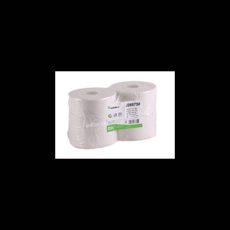 Papier hygiènique Maxi jumbo T380 M ouate blanc 2 plis - paquet de 6 rouleaux