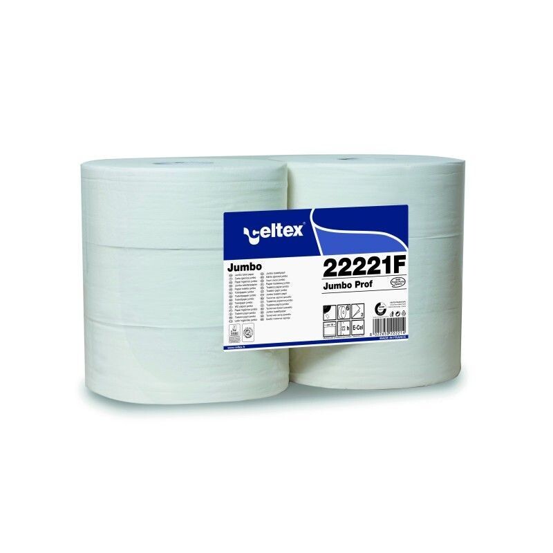 Papier hygiènique Maxi jumbo 380 M ouate blanc 2 plis - paquet de 6 rouleaux