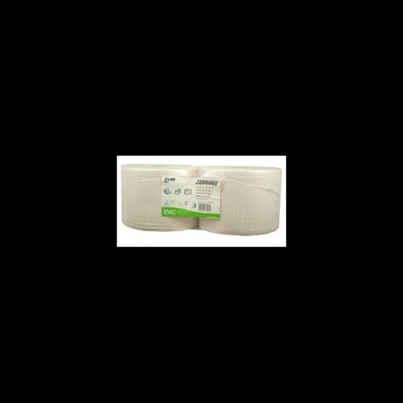 Bobine d'essuyage blanche T1500 23x33 - 858 - lot de 2