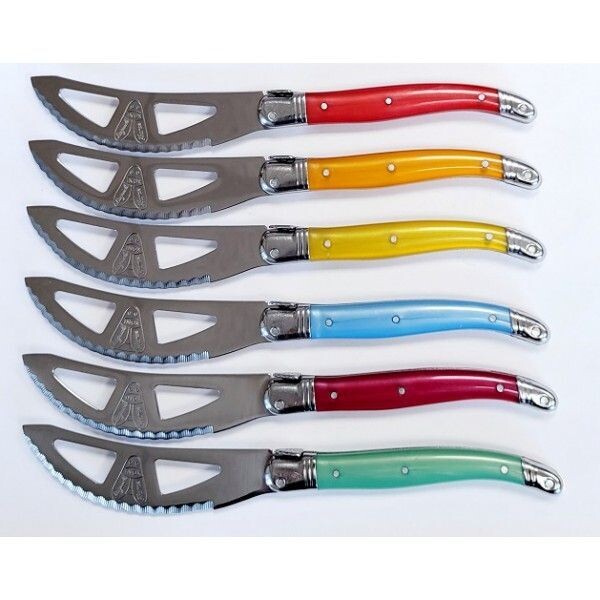 COUTEAU A PIZZA LAME INOX LAGUIOLE la fourmi  Lot de 6