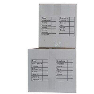 Caisse carton déménagement  554 x 354  x 308 mm   Lot de 10   STANDART